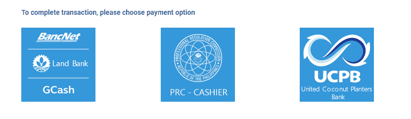 PRC LET 2019: Application and Online Registration Guide - Payment Options