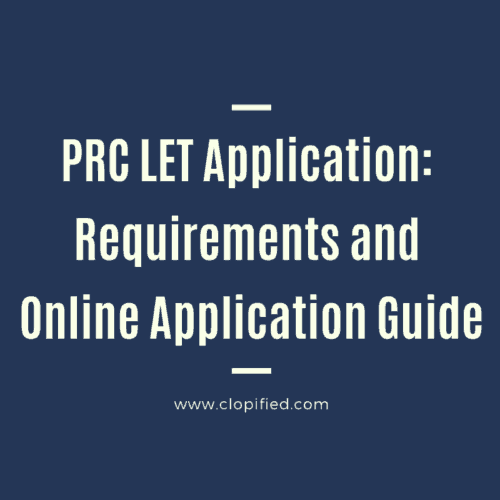 PRC LET Application: Requirements and Online Registration Guide - Clopified