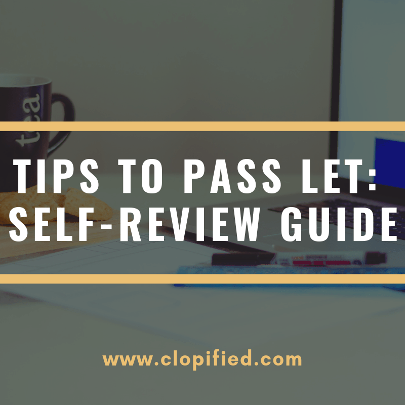 tips to pass LET self-review guide