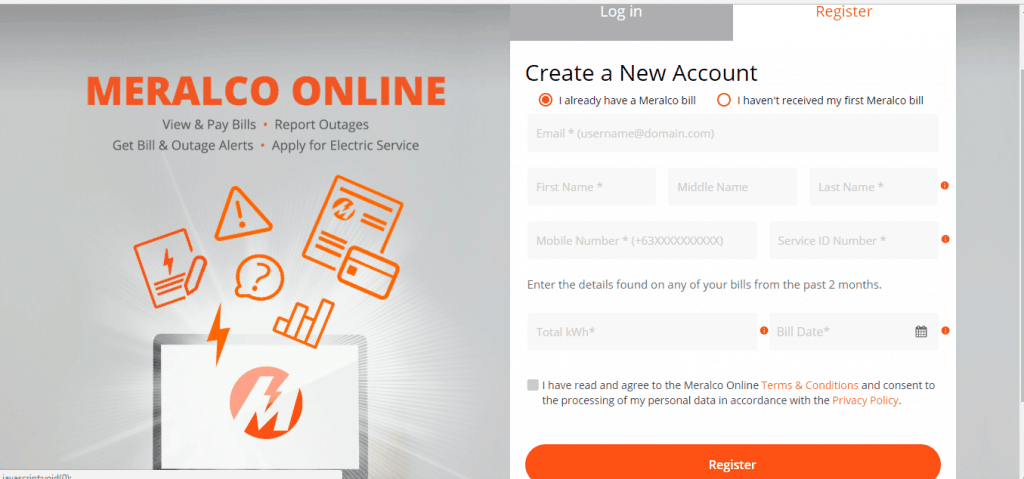 Register and Pay Meralco Bill Online using Credit card or Debit Card - Meralco Website