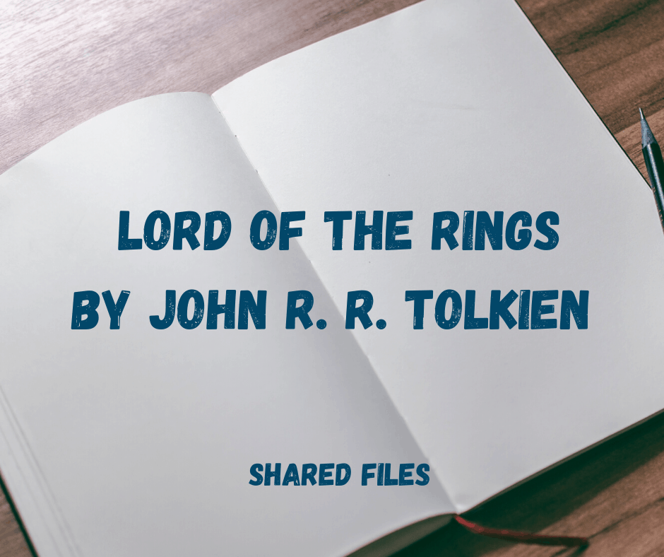 Lord of the Rings PDF Novel by John R. R. Tolkien PDF Clopified